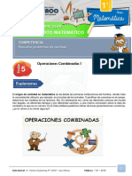 1ºaño Razonamiento Matemático s5 Operaciones Combinadas I