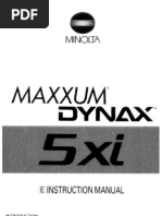 Download Manuals Minolta Minolta Maxxum 5xi Manual by Duane Dallman SN61287308 doc pdf