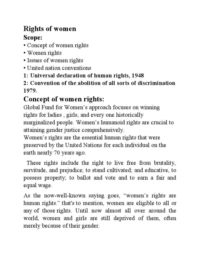 Addressing Pakistani Sexism in Women's Rights | PDF | Gender Studies ...