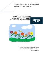 Primavara - Proiect Tematic