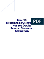 Tema 19. Proceso de Enfermería y Necesidad de Comunicarse Con Los Demás