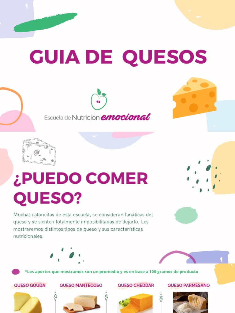 Guía ¿Puedo Comer Queso PDF Alimentos Queso