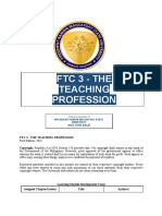FTC 3 The Teaching Profession