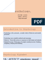 Study of Psychology