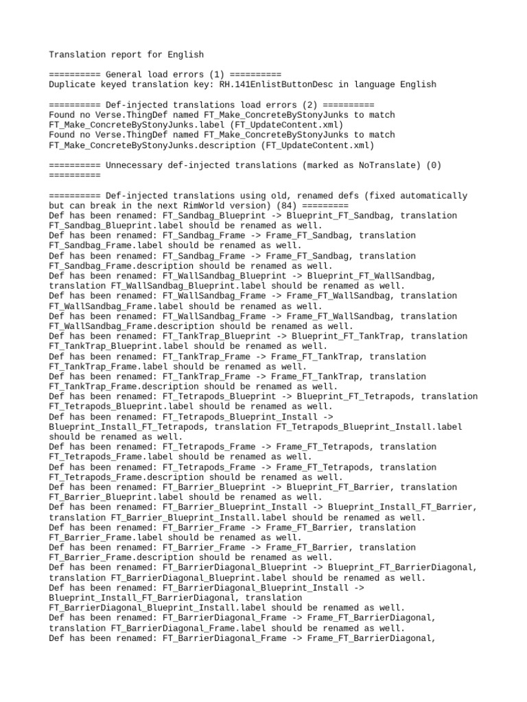 Translation Report | PDF | Computing