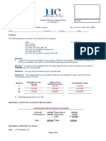 Practice Problem - Doubtful Accounts Estimation