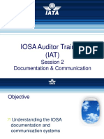 IOSA Documentation and Communication