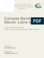 Compte Rendu Du Devoir Libre N°1