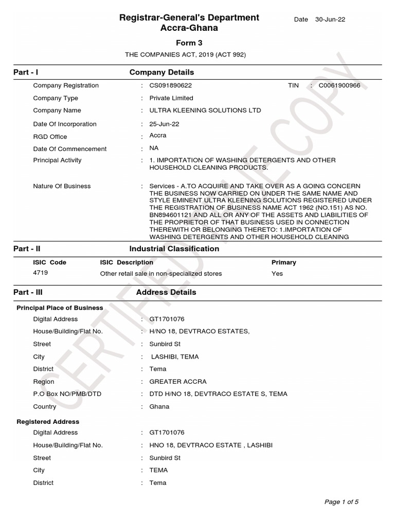 Form 3 | PDF