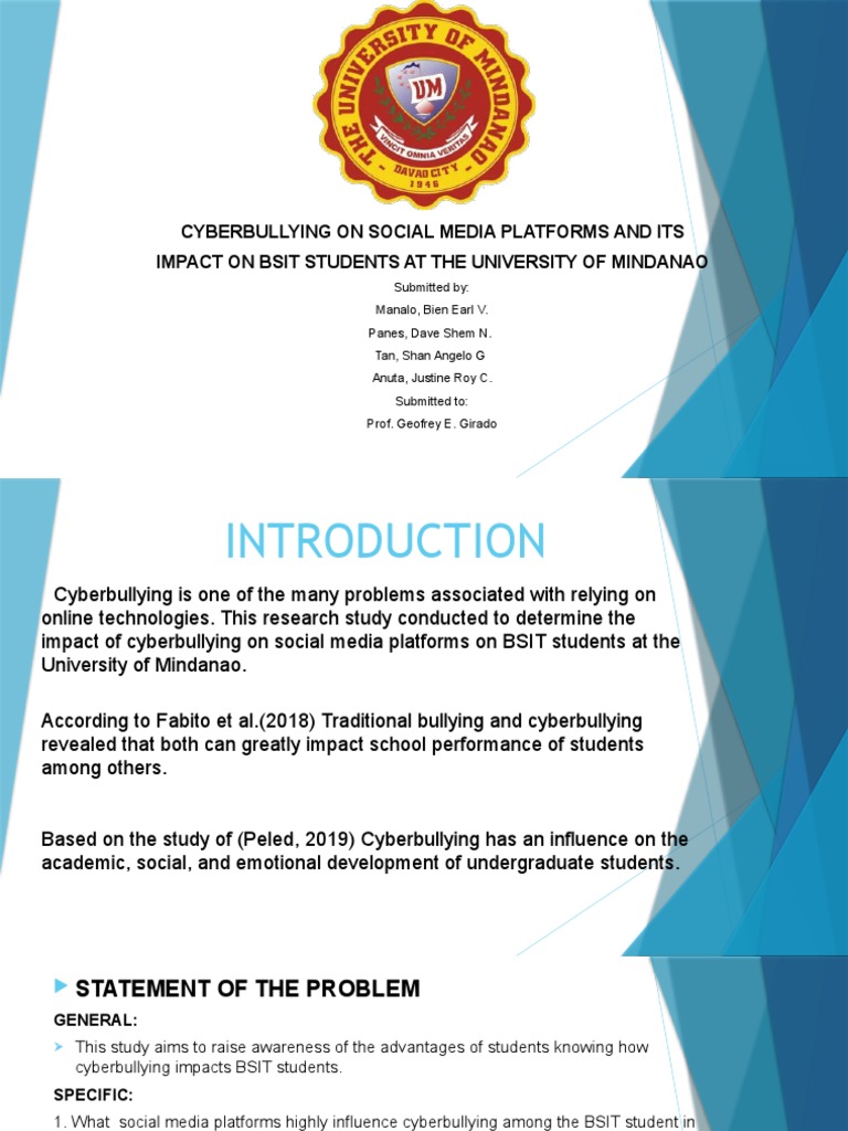 Cyberbullying's Impact on BSIT Students | PDF | Cyberbullying | Social ...