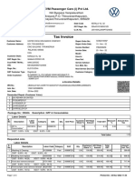Tax Invoice: EVM Passenger Cars (I) PVT LTD