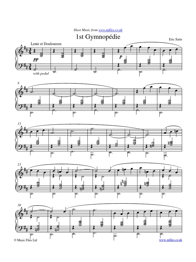 Gymnopedie No.1 PDF