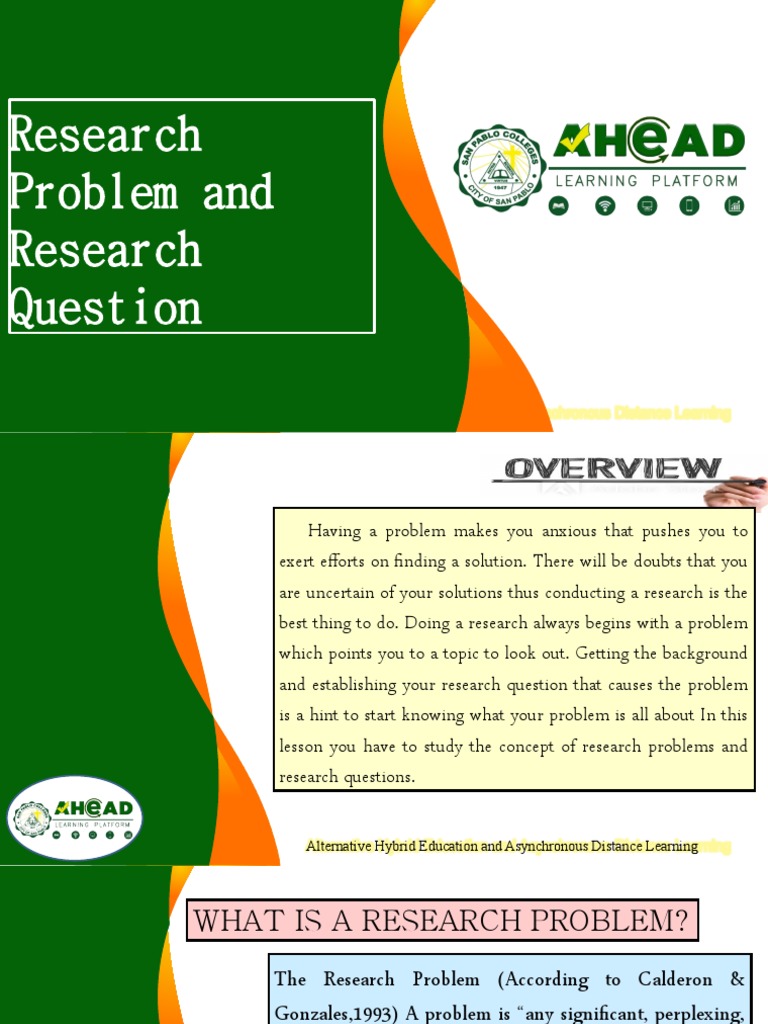 Research Problem and Research Questions | PDF | Question ...