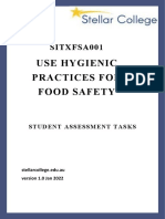 SITXFSA001 Student Assessment Tasks