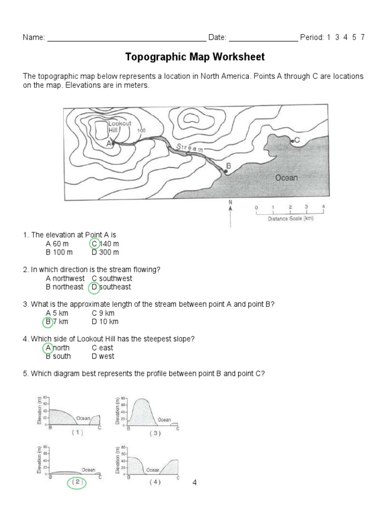 Topographic Map Assessment PDF Topography Elevation