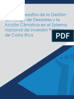 Logros y Desafíos de La Gestión Del Riesgo de Desastres y La Acción Climática en El Sistema Nacional de Inversión Pública de Costa Rica