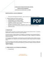 Proceso Dirección de Formación Profesional Integral Formato Guía de Aprendizaje Ejercicio Derechos Fundamentales en El Trabajo
