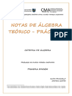 Notas de Álgebra: Vectores, Rectas, Planos y Matrices