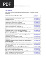 Alphabetical List of AATCC Test Methods & Evaluation Procedures