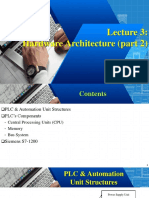 Hardware Architecture Lecture 3: PLC Components and Siemens S7-1200 CPU