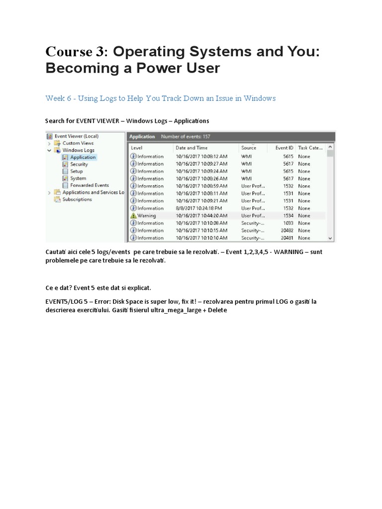 Course 3 - Operating Systems and You Becoming A Power User | PDF ...