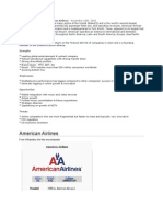 Download Swot Analysis on American Airlines by tahrani_smile SN61292145 doc pdf