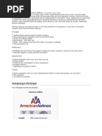 Download Swot Analysis on American Airlines by tahrani_smile SN61292145 doc pdf