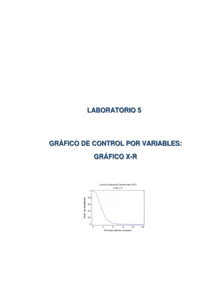 Gráfico de Control X-R en Calidad | PDF | Estadísticas | Calidad ...