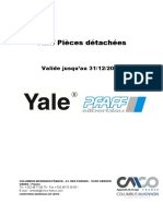 Yale Pieces Detachees Tarif_PD_2015