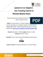 Development of An Adaptive Trajectory Tracking Control of Wheeled Mobile Robot