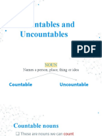 Countables and Uncountables