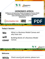 Session 2 - Setting Up A Strong Business Model Leveraging The Business Model Canvas Value Proposition