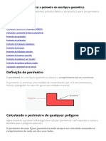 Como Calcular o Perímetro de Uma Figura Geométrica