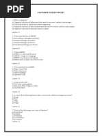 1.database System Concept Multiple Choice Question