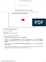 2.2. Segunda Declinación Del Latín - Latín Online