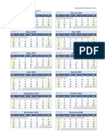 Calendario 2023 Horizontal