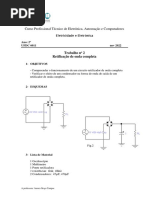 Trab Pratico Circ Rectif Onda Completa em Ponte