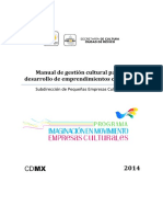Manual Emprendimientos Culturales 2014