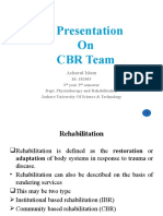 CBR Team Rehabilitation Presentation