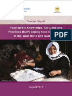 Food Safety Knowledge, Attitudes and Practices (KAP) Among Food Consumers in The West Bank and Gaza Strip