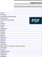 English Russian Dictionary For Construction Technology