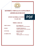 Economics Study Material Xii 2021-22 Term I-Kvs