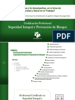 PromoInformativo Certificación Profesional Seguridad Integral