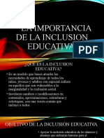 La Importancia de La Inclusion Educativa