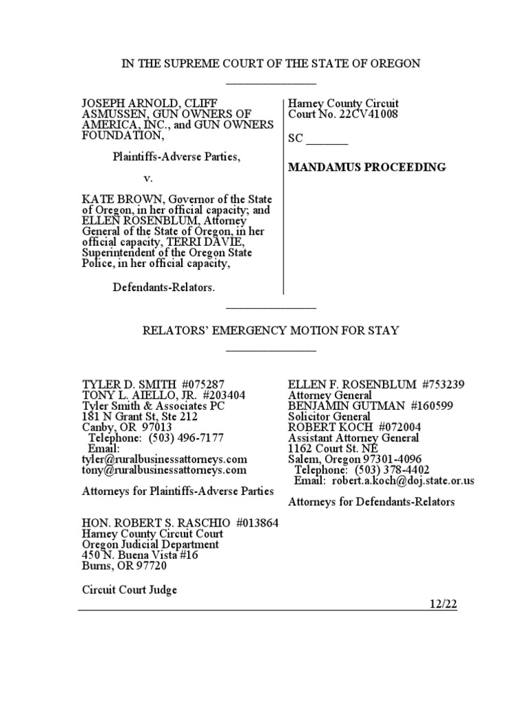 Arnold Emergency Motion 22cv41008 Joseph Et Al | PDF | Injunction ...