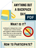Anything But A Backpack Day