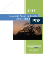 Relatório anual de gestão ambiental do IPEN de 2015