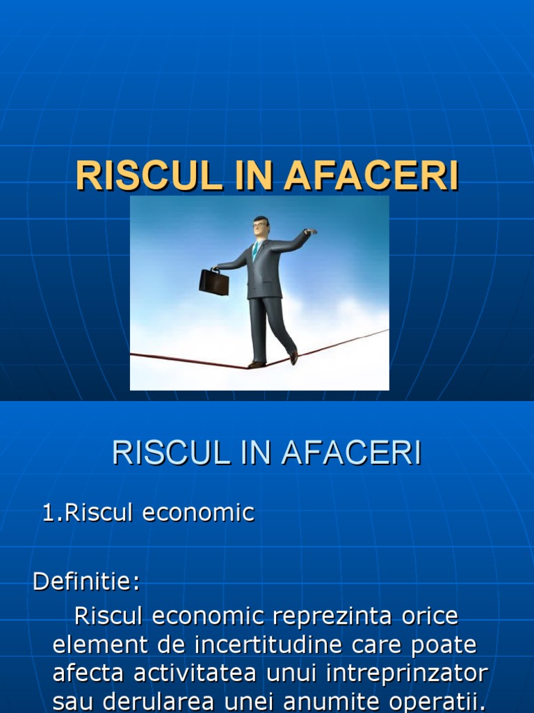 Riscul in Afaceri | PDF