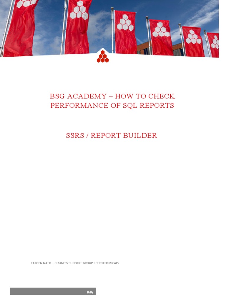 How To Check Performance of SQL Report PDF Database Index Databases