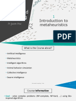 Bio-Inspired Computing - Metaheuristics